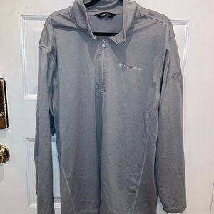 BEER GEAR: NORTHFACE QUARTER ZIP light gray Stella Artois size XXL